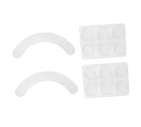 CVUTOVO 14pcs Self-adhesive Transparent Drum Dampening Pads for Volume Reduction Silicone Mute Cushions for Drum Kit Practice Noise-reducing Percussion Silencing Mats