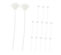 CVUTOVO 15pcs Artificial Flower Diffuser Sticks PE Material Floral Aroma Evaporation for Living Bedroom Office Wedding Decor Faux Chrysanthemum Fragrance Refill Replacement