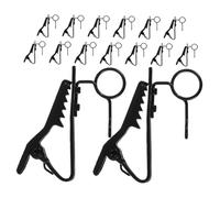 CVUTOVO 15pcs Metal Lavalier Microphone Clips Compact Iron Lapel Mic Tie Clips for Fit Secure Hold Lightweight Design for Clear Audio Recording and Stable Use
