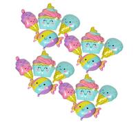 CVUTOVO 16pcs Sweet Candy Balloons Lollipop Foil Balloons Candy Foil Ice Cream Birthday Party Peppermint Themed Party Decorations