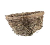 CVUTOVO 1Pc Grass Woven Nest for Small Pets Hamster and Rabbit House Comfortable Pastoral Style Strong Breathable Design for Hours of Fun