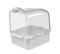 CVUTOVO 1Pc Parrot Bath Tub with Water Injector Budgie Shower Basin for Birds Fun and Practical Bird Bath Supply for Cockatiels and Sparrows for Pet Care