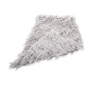 CVUTOVO 1Pc Plush Pet Mat Comfortable Crate Cushion for Dogs Cats Soft Floor Sleeping Rug for Home Car Travel Cozy Double Layer Design Light Grey S