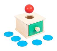 CVUTOVO 1Set Educational Box Montessori Ball Coin for Sensory Learning Activity Develops Hand Control Coordination for Boys