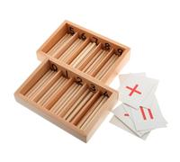 CVUTOVO 1Set Montessori Math Learning Tools for Tailored Educational Box for Family Interaction Enhancing Logical Reasoning and Spatial Imagination Fun Math Games
