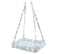 CVUTOVO 1Set Rabbit Cage Hammock with Pee Pad Comfortable Hanging Bed for Guinea Pigs Rabbits Small Animals Easy Install Durable for Enriching Pet Life