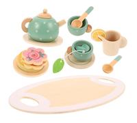 CVUTOVO 1Set Teaware Playset for Cute Cartoon Tea Role Play Tea Parties Encourages Social Skills Parent Interaction