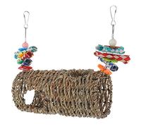 CVUTOVO 1set Wear-resistant Straw Bird Toys for Parrots Durable Swing and Plaything for Cage Birds for Creating Cozy Atmosphere