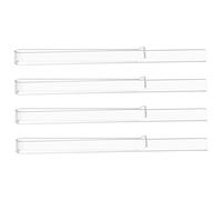 CVUTOVO 2 Pairs Clear Acrylic Music Stand Page Clips Transparent Sheet Music Holders