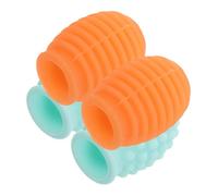 CVUTOVO 2 Pairs Silicone Drumstick Dampeners for Drumsticks Noise Reduction Practice Tips Quiet Electronic Drum Kit Mute Caps for Silencing Clacking Solid Surfaces