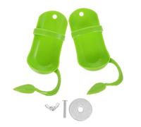 CVUTOVO 2 Pcs Parrot Cuttlefish Bone Standing Rack Bird Food Holder Feeding Tool for Cage with Easy Installation and Unique Design to Reduce Food Waste