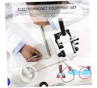 CVUTOVO 2 Sets Electromagnet Experiment Kit Physics Experimental Tools for Science Teaching with Battery Box and Wires for Interactive Learning and Circuit Exploration