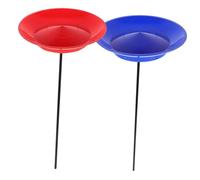 CVUTOVO 2 Sets Juggling Plates with Sticks Colorful Acrobatic Props for Outdoor Games Educational Motor Skills Circus Performances and Family Fun