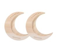 CVUTOVO 2 Sets Lyre Harp: Classical Style Harp Instrument | Moon Shaped Unfinished String Instrument for Music Gatherings | DIY Craft Projects