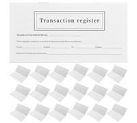CVUTOVO 20 Packs Personal Checkbook Check Registers Ledger Paper in White with Ink Bleed Prevention for Managing Transactions and Recordkeeping