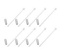 CVUTOVO 20pcs Copper Long Needle Brooch Pins with Silver Finish, Simple Design Metal Safety Pins for Apparel and Hats, for Banquet and Family Gathering Accessories