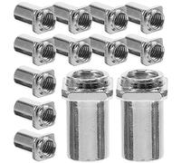 CVUTOVO 20pcs Drum Swivel Nut Replacement for Tom Drum Iron Material with Good Texture 5mm Inner Diameter Spare Part and Music Instruments