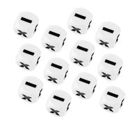 CVUTOVO 20pcs Math Teaching Dice Set for Acrylic Sign Dice for Classroom Learning Problem Solving and Interactive Arithmetic Games Portable Educational Manipulatives for Homeschool and