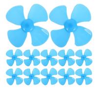 CVUTOVO 20pcs Miniature Plastic 4-leaves Fan Blades with 1.5mm Hole Design, 60mm Diameter, Lightweight and Sturdy Propellers for Rc Boats and Models, for Science Projects and Model Flying