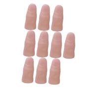 CVUTOVO 20Pcs Realistic Vinyl Finger Scary Trick Props Lightweight Thumb Tips for Party Pranks and Performance Fun