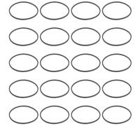 CVUTOVO 20pcs Rubber Cassette Recorder Belts Square for Tape Deck Maintenance Replacement Straps for Recorders CD and Dvd Drives Stable Traction and Tear-resistant Accessories