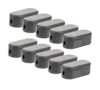 CVUTOVO 20pcs Vertical Blind Chain Connectors Black Pom Bead Splicing Buckles for Replacement Bottom Chain Repair Accessories for Window Curtains