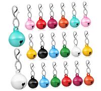 CVUTOVO 20pcs Wear-resistant Pet Collar Bells Hanging Bells for Dogs and Cats Crisp Sound for Tracking Smooth Material for Festive Occasions