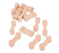 CVUTOVO 20pcs Wooden Train Track Connectors Dog Bone Shape DIY Railway Adapter Accessories for Creative Play Compatible with Wooden Train