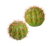 CVUTOVO 2pcs Artificial Cactus Car Antenna Toppers Foam Miniature Car Accessories in Multiple Colors for Exterior Roof Decoration