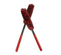 CVUTOVO 2pcs Bendable Car Detailing Brushes for Wheels and Tires Long Handle Cleaning Tools for Hard to Reach Areas Multifunctional Car Wash Accessories for Complete Tire and Rim Care