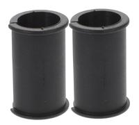 CVUTOVO 2pcs Black Rubber Gasket for Microphone, Sturdy Plastic Mic Gasket Protecting from Slipping and Loosening, Easy to Put and Remove, for Live Streaming and Meeting Room Use