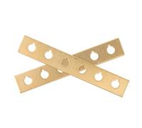 CVUTOVO 2pcs Brass Acoustic Guitar Bridge Pin Shim for Structural Stability and Slippage Prevention, for Luthier Repair Supplies and DIY Guitar Restoration Projects