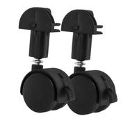 CVUTOVO 2pcs Casters Wheels Replacement for Pet Cage Heavy Duty Wheels Suitable for Carpet and Hardwood Floors for Cat Cage Accessories and Easy Mobility