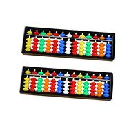CVUTOVO 2Pcs Colorful Educational Abacus for Teaching for Home and Classroom Design for Math Learning and Practical Arithmetic Tool Enhance Numeracy Skills