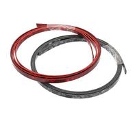 CVUTOVO 2pcs Guitar Binding Purfling Strips Decorative Edging Trim for Acoustic Classical Guitars Smooth Finish Easy to Use Suitable for DIY Projects Black Red Options
