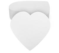 CVUTOVO 2Pcs Heart-Shaped Foam Cake Dummies 8-Inch Small Decorative Cake Models for Wedding and Party Supplies 5Cm Height DIY Practice Forms for Baking and Decorating