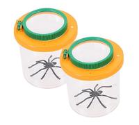 CVUTOVO 2Pcs Insect Observation Box with Magnifying Lenses for Nature Exploration Educational Bug Catcher Kit for Boys