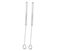 CVUTOVO 2pcs Metal Handle Wire Drum Brush for Drumming Practice Lightweight and Durable Drum Sticks for Jazz and Percussion Instruments for Beginners and Professionals