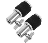 CVUTOVO 2pcs Metal Hi-hat Clutch Hi-hat Mechanism Universal Compatibility Responsive Performance Silver Drum Set Accessory for Stage Setup by Professional Jazz Rock Drummers