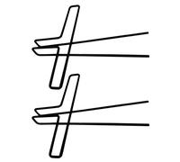 CVUTOVO 2pcs Metal Music Book Clips Staff Clips for Reading Music Notes Paper for Paper and Notebook Use