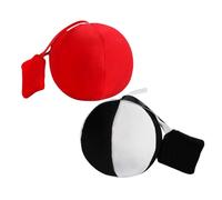 CVUTOVO 2pcs Montessori Sensory Plush Ball for Newborns and Soft Textured Developmental for Tummy Grasping and Early Learning Safe Fabric Educational for Year Olds