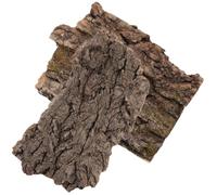 CVUTOVO 2pcs Natural Climbing Bark Platform for Reptile Terrarium Pet Cage Landscape with Hiding Hut Safe Decorative Habitat for Lizards Bearded Dragons Amphibians