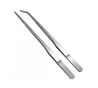 CVUTOVO 2pcs Pet Feeding Tweezers Stainless Steel Reptile Food Picking Clips for Lizards Snakes Geckos Spiders Safe Handling Tool for Aquarium Terrarium Use