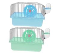 CVUTOVO 2pcs Portable Hamster Travel Animal Carrying Pouch Portable Hamster Carrier Rabbit Carrier Travel Cage Bird Outgoing