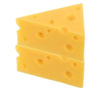 CVUTOVO 2pcs Realistic Simulation Cheese Models for Bakery Display Fake Food Decor for Cake Shops and Diy Projects Miniature Accessories for Creative Decorations