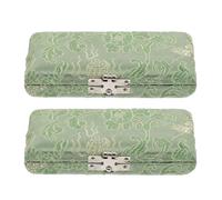 CVUTOVO 2pcs Reed Holder Case: Wooden Clarinet Reed Case with Clasp Closure for Travel Storage - 3.54x1.77x0.79in Wind Instrument Parts for Beginners