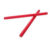 CVUTOVO 2Pcs Rhythm Music Lummi Sticks Classical Wooden Percussion Instruments for Early Education Development Tool Red for Group Activities and Cognitive Growth