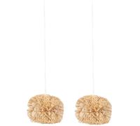 CVUTOVO 2pcs Small Pet Chewing Made of Natural Corn Leaves for Chinchilla and Squirrels, Teeth Grinding and Cleaning Balls Suitable for Daily Life and When They Are Alone