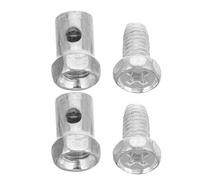 CVUTOVO 2pcs Throttle Brake Cable End Throttle Cable Brake Stops for Fourwheel Beach Vehicles Scooter Silver Metal Sturdy Easy Maintenance Recreation Outdoor Sports