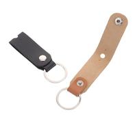 CVUTOVO 2pcs Universal Drum Tuning Key Covers Pu Leather Protective Sleeve Snare Drum Keychain for Marching Percussion